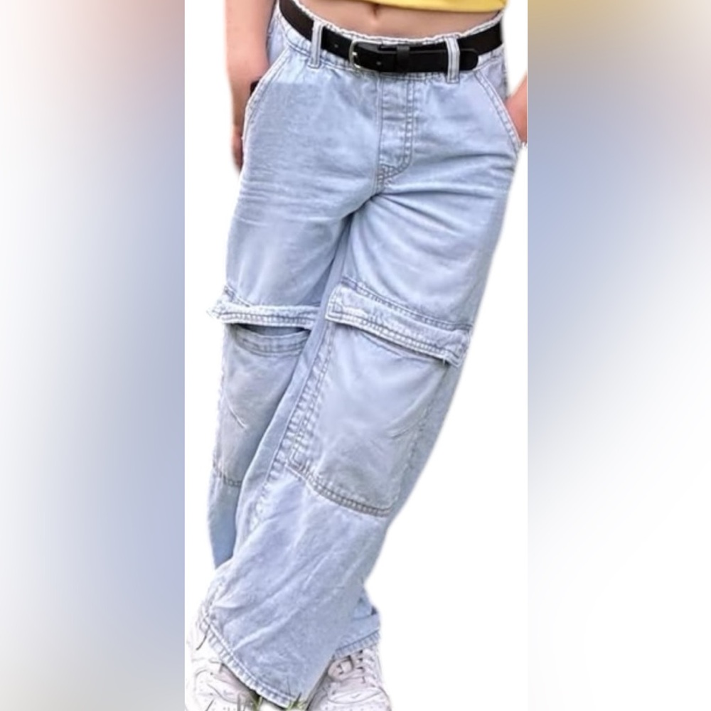 JOGGER CARGO JEANS LIGHT BLUE 
8 YEARS (50,4 INCHES)